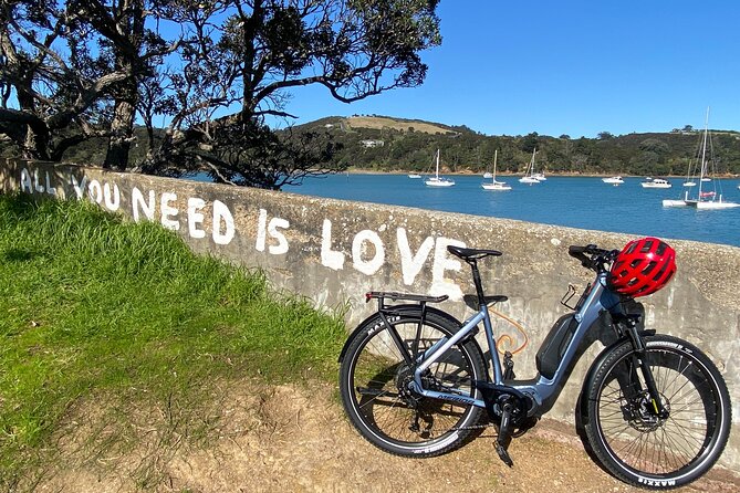 1.5h Waiheke Guided Scenic Tour in our Electric Van - Onetangi Beach: white sand time plus a laid-back stroll